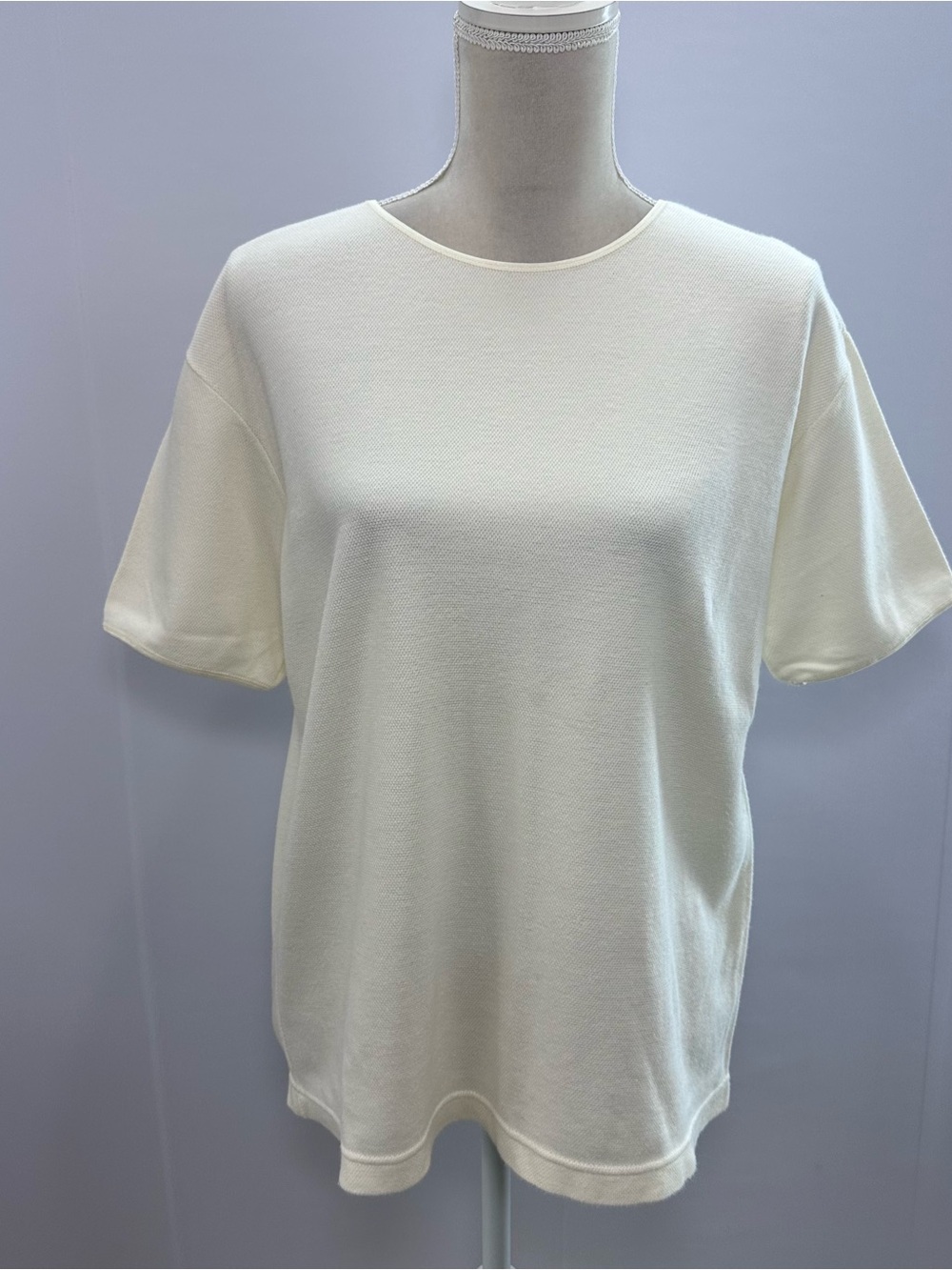 Vintage The Limited Ivory Lightweight Knit Top